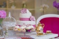 Freshly baked muffins on a table in a sweetshop Royalty Free Stock Photo