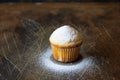 Muffins and powdered sugar