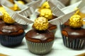 Muffins with snitch Harry Potter Theme decoration