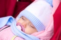 Muffled baby sleeping Royalty Free Stock Photo