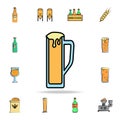 mug of beer colored sketch style icon. Detailed set of color beer in hand drawn style icons. Premium graphic design. One of the Royalty Free Stock Photo