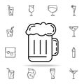 mug of beer dusk icon. Drinks & Beverages icons universal set for web and mobile