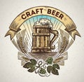 Mug beer and graphical elements