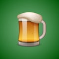 Mug of beer icon, emoticon, emoji Royalty Free Stock Photo