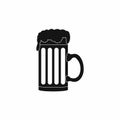 Mug of beer icon, simple style Royalty Free Stock Photo