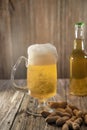 Mug of beer,peanuts Royalty Free Stock Photo