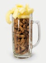 Mug with bread rusks