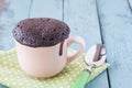 Mug chocolate cake Royalty Free Stock Photo