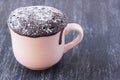 Mug chocolate cake Royalty Free Stock Photo