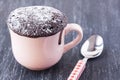 Mug chocolate cake Royalty Free Stock Photo