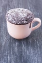 Mug chocolate cake Royalty Free Stock Photo