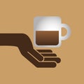 mug coffee cookie round bakery icon design graphic