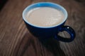 Mug of coffee on table