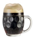 Mug of dark beer