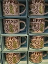 Mug Design Featuring Philippines Tourism Attractions Royalty Free Stock Photo