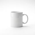 The mug features a cylindrical shape with a sturdy handle on the right side Royalty Free Stock Photo