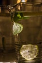 A mug of fresh water with lemon Royalty Free Stock Photo