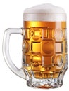 Mug full of fresh beer. Royalty Free Stock Photo