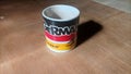 Mug German Flag, FIFA world cup 2014 Brazil Royalty Free Stock Photo