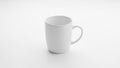 The mug has a cylindrical shape with a simple curved handle on the right Royalty Free Stock Photo