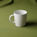 The mug has a simple cylindrical shape with a rounded handle Royalty Free Stock Photo
