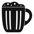 Mug kvass icon, simple style Royalty Free Stock Photo