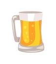 Mug of Light Beer Vector Illustration