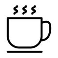 Mug line vector icon which can easily modify or edit Royalty Free Stock Photo