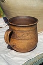 Mug made of clay