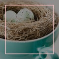 Square social media Easter template