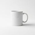 Mug on a plain white background. It has a simple cylindrical shape with Royalty Free Stock Photo