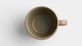 The mug s texture and its natural earthy tone casting a soft Royalty Free Stock Photo