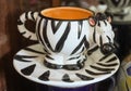 Mug shaped zebra Royalty Free Stock Photo