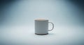 Mug with a smooth finish stands centrally against a gradient Royalty Free Stock Photo