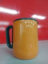 Mug stainlees Orange Royalty Free Stock Photo