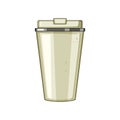 mug thermos cup cartoon vector illustration Royalty Free Stock Photo