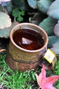 Mug of warm rooibos tea