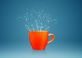 Mug with water splashes