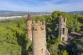 Muga Castle in Lower Penedes, in the municipality of Bellvei. Sp