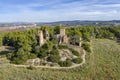 Muga Castle in Lower Penedes, in the municipality of Bellvei. Spain