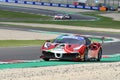 Mugello Circuit, Italy - October 8, 2021: Ferrari 488 Challenge Evo of Team FORMULA RACING drive by Christian Brunsborg during