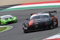 Mugello Circuit, Italy - October 2, 2020: Mercedes AMG GT3 of Team AKM Motorsport driven by Ferrari Lorenzo - Spinelli Loris in