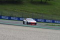 Mugello Circuit, Italy - October 8, 2021: Porsche 718 Cayman GT4 of Team Autorlando Sport driven by Cerati - Ghezzi during