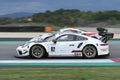 Mugello Circuit, Italy - October 2, 2020: Porsche 991 GT3 of Team Dinamic Motorsport driven by Fadel Habib in action during
