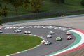 Mugello Circuit, Italy - October 9, 2021: Start Race #1 Final Round of C.I. GT Sprint. Italy