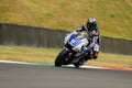 MUGELLO Circuit - JULY 13: Ben Spies Yamaha racing at Qualifying Session of MotoGP Grand Prix of Italy, on July 13, 2012 Royalty Free Stock Photo