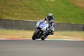 MUGELLO Circuit - JULY 13: Ben Spies Yamaha racing at Qualifying Session of MotoGP Grand Prix of Italy, on July 13, 2012 Royalty Free Stock Photo