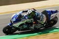 MUGELLO Circuit - JULY 13: Ben Spies Yamaha racing at Qualifying Session of MotoGP Grand Prix of Italy, on July 13, 2012 Royalty Free Stock Photo