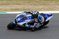 MUGELLO Circuit - JULY 13: Ben Spies Yamaha racing at Qualifying Session of MotoGP Grand Prix of Italy, on July 13, 2012 Royalty Free Stock Photo