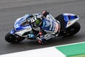 MUGELLO Circuit - JULY 13: Ben Spies Yamaha racing at Qualifying Session of MotoGP Grand Prix of Italy, on July 13, 2012 Royalty Free Stock Photo